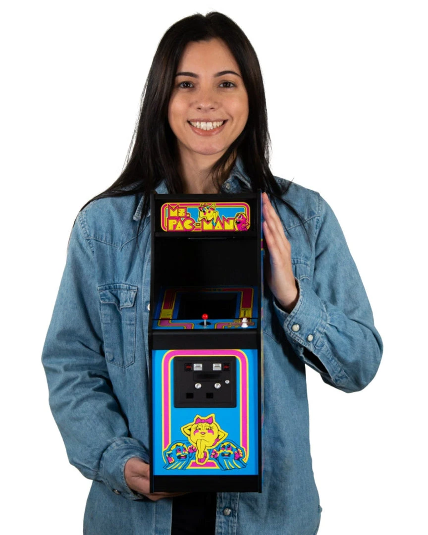 Official Ms Pac-Man Quarter Size Arcade Cabinet 3 Official Ms Pac-Man Quarter Size Arcade Cabinet