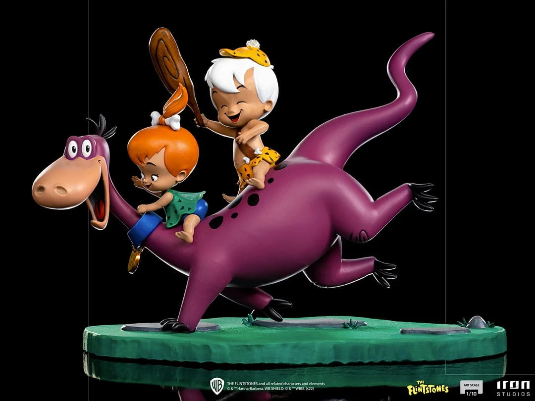 Official Iron Studios The Flintstones Dino, Pebbles And Bamm-Bamm 1:10 Art Scale Statue Premium Collectibles 4 Official Iron Studios The Flintstones Dino, Pebbles And Bamm-Bamm 1:10 Art Scale Statue Premium Collectibles