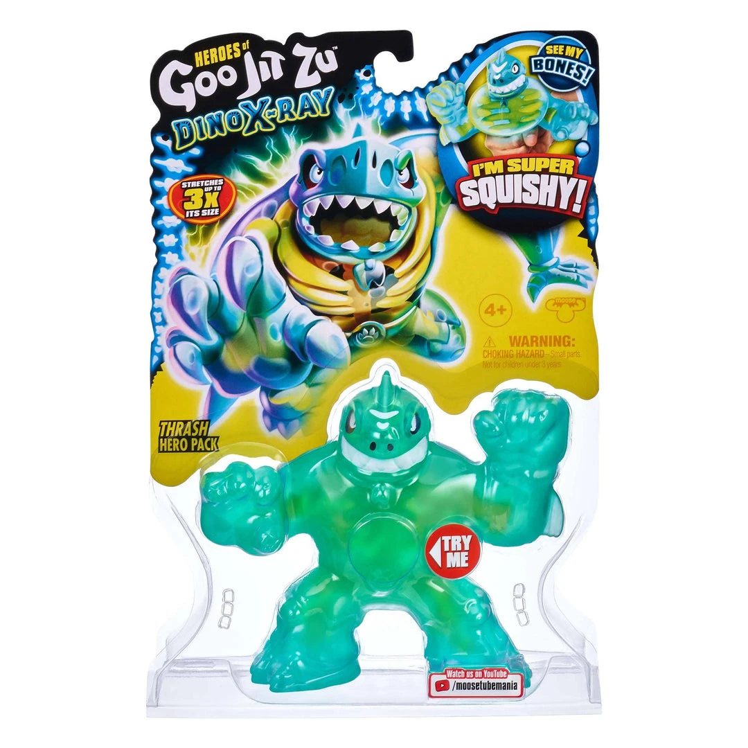 Heroes Of Goo Jit Zu Dino X-Ray Thrash Hero Pack Gifts For Kids 4 Heroes Of Goo Jit Zu Dino X-Ray Thrash Hero Pack Gifts For Kids