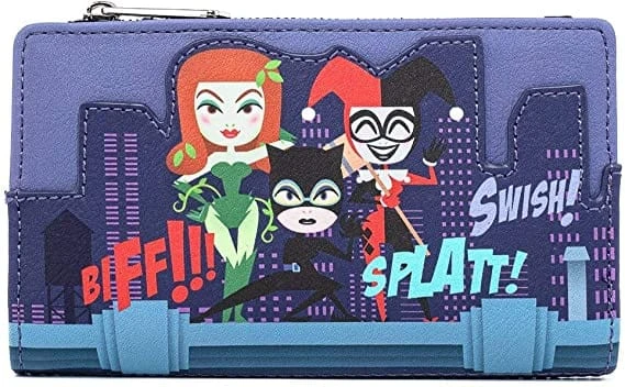 Villians LoungeFly Batman Women Villains Chibi AOP Mini Wallet 3 Villians LoungeFly Batman Women Villains Chibi AOP Mini Wallet