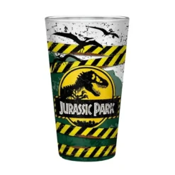 Official Jurassic Park Danger High Voltage Glass