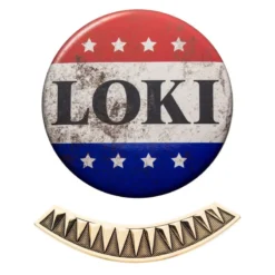 Official Marvel Loki Pin And Tie Pin Set
