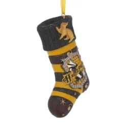 Official Harry Potter Hufflepuff Stocking Hanging Ornament 10 Official Harry Potter Hufflepuff Stocking Hanging Ornament