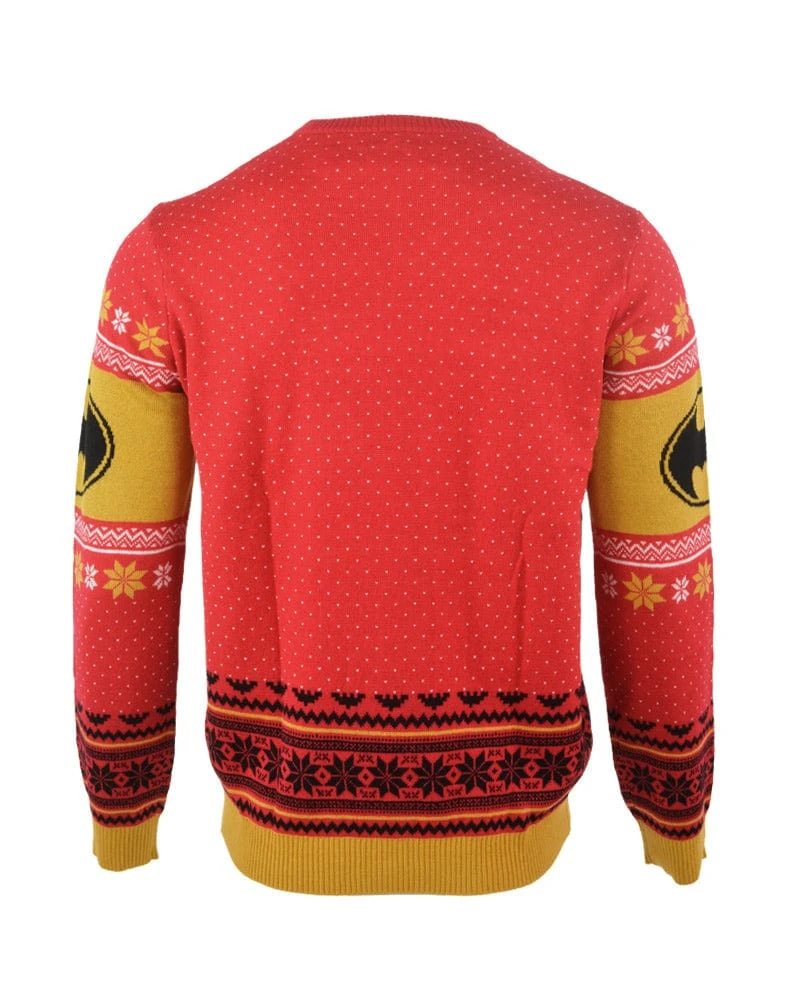 DC Christmas Jumper Official Batman Deck The Halls Christmas Jumper / Ugly Sweater 5 DC Christmas Jumper Official Batman Deck The Halls Christmas Jumper / Ugly Sweater