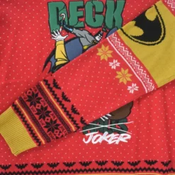 DC Christmas Jumper Official Batman Deck The Halls Christmas Jumper / Ugly Sweater 12 DC Christmas Jumper Official Batman Deck The Halls Christmas Jumper / Ugly Sweater