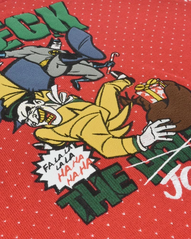 DC Christmas Jumper Official Batman Deck The Halls Christmas Jumper / Ugly Sweater 8 DC Christmas Jumper Official Batman Deck The Halls Christmas Jumper / Ugly Sweater