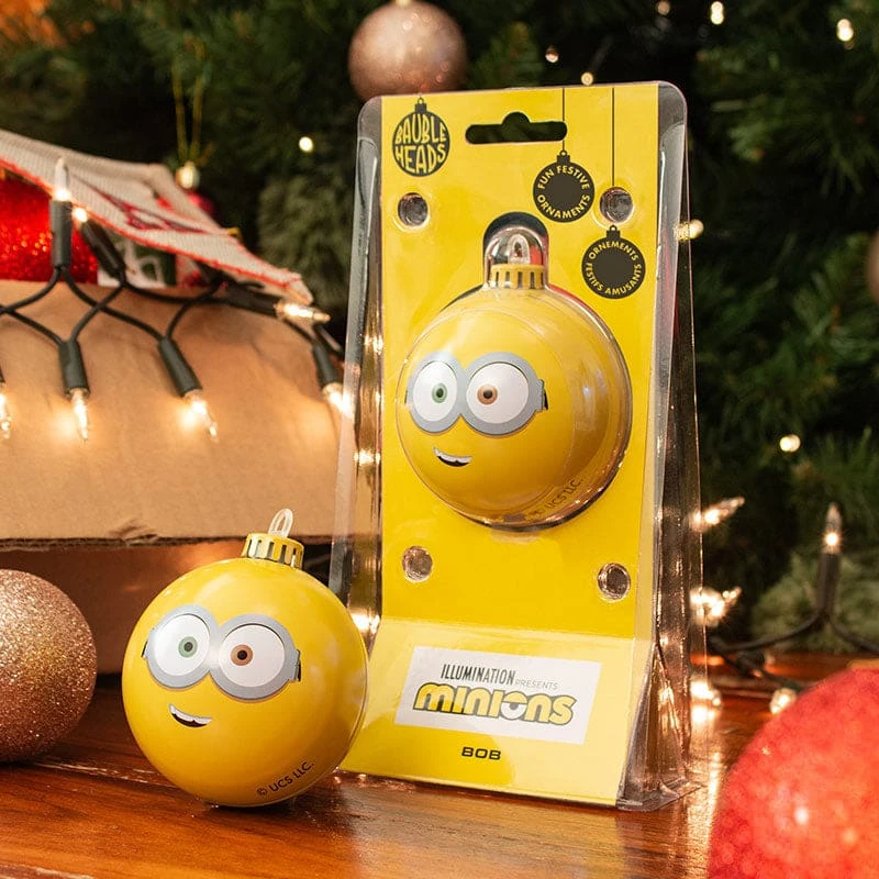 Minions Christmas Decoration Bauble Heads Minions ‘Bob’ Christmas Decoration / Ornament 3 Minions Christmas Decoration Bauble Heads Minions ‘Bob’ Christmas Decoration / Ornament