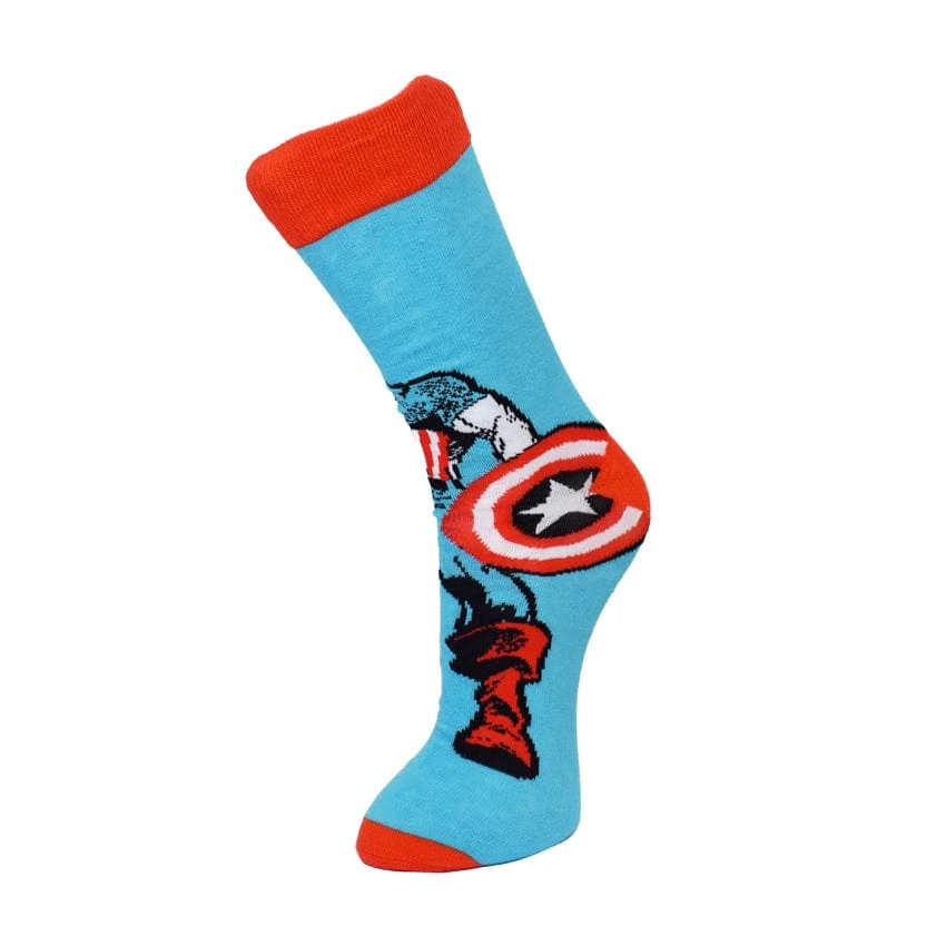 Official Marvel Captain America Red And Blue Socks 4 Official Marvel Captain America Red And Blue Socks