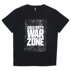 Apparel Official Call Of Duty Warzone Black Map T-Shirts