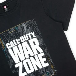 Apparel Official Call Of Duty Warzone Black Map T-Shirts