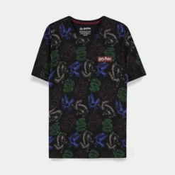 Official Harry Potter Colourful AOP Unisex Short Sleeved T-Shirts Apparel