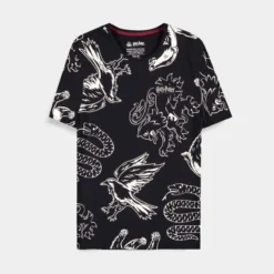 Apparel Official Harry Potter Black AOP Unisex T-Shirts