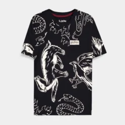 Official Harry Potter Black AOP Women's T-Shirts