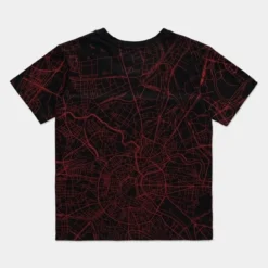 Official Marvel Black Widow City Map Women's T-Shirts Apparel
