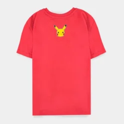 Official Pokemon Colour-Block Logo Kids Short Sleeved T-Shirts Apparel