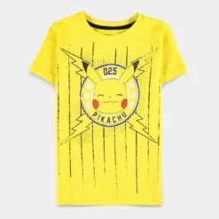 Official Pokemon Pikachu Face Kids Short Sleeved T-Shirts