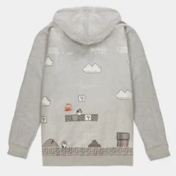 Official Nintendo 8Bit Super Mario Bros. Level Unisex Hoodies