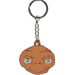 ET Official E.T. Rubber Flat Face Rubber Keychain Keyrings