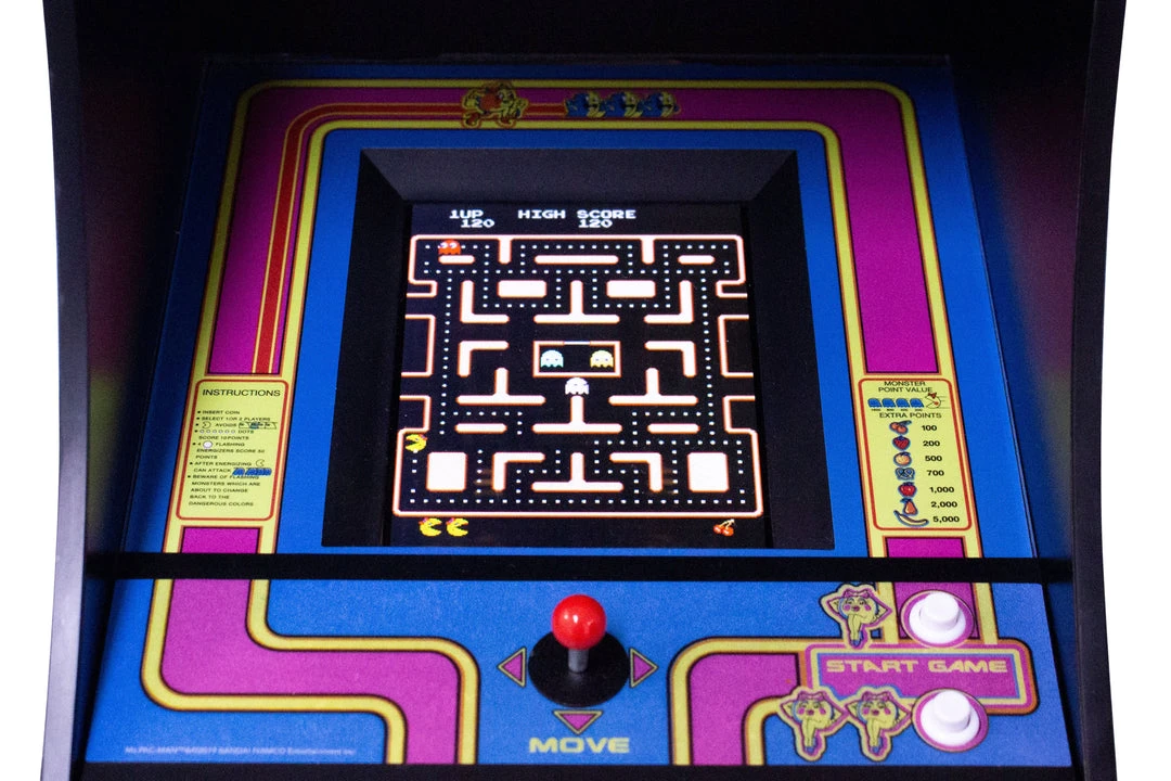 Official Ms Pac-Man Quarter Size Arcade Cabinet 4 Official Ms Pac-Man Quarter Size Arcade Cabinet