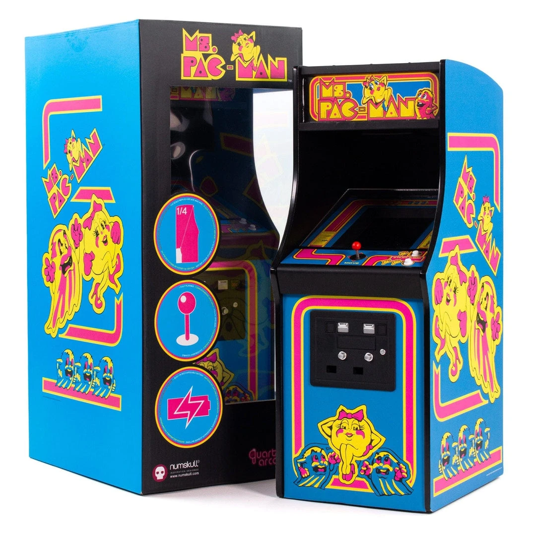 Official Ms Pac-Man Quarter Size Arcade Cabinet 5 Official Ms Pac-Man Quarter Size Arcade Cabinet