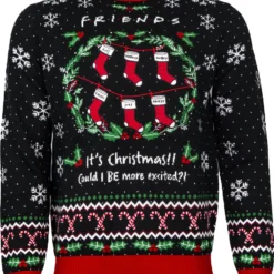 Friends Christmas Jumper Official Friends ‘Could I BE More Excited’ Christmas Jumper / Ugly Sweater