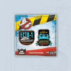 Ghostbusters Afterlife Pin Kings Ghostbusters Enamel Pin Badge Set 2.3 – Ecto-1 & Ecto Goggles