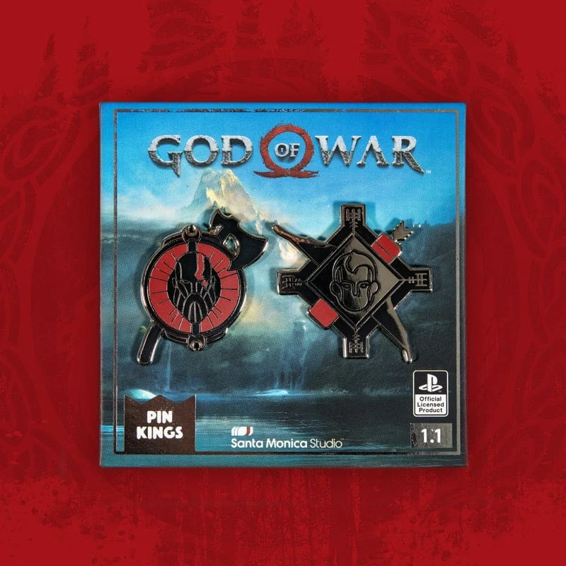 Pin Kings God Of War Enamel Pin Badge Set Accessories 3 Pin Kings God Of War Enamel Pin Badge Set Accessories