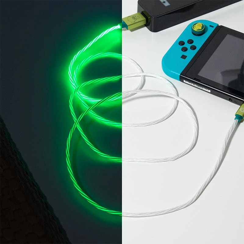 Official The Grinch LED USB C Cable & Thumb Grips (Nintendo Switch) 4 Official The Grinch LED USB C Cable & Thumb Grips (Nintendo Switch)