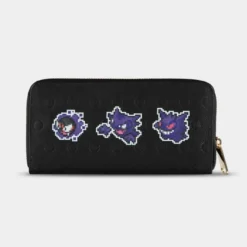 Official Pokemon Ghost Zip Around Wallet Purses & Wallets
