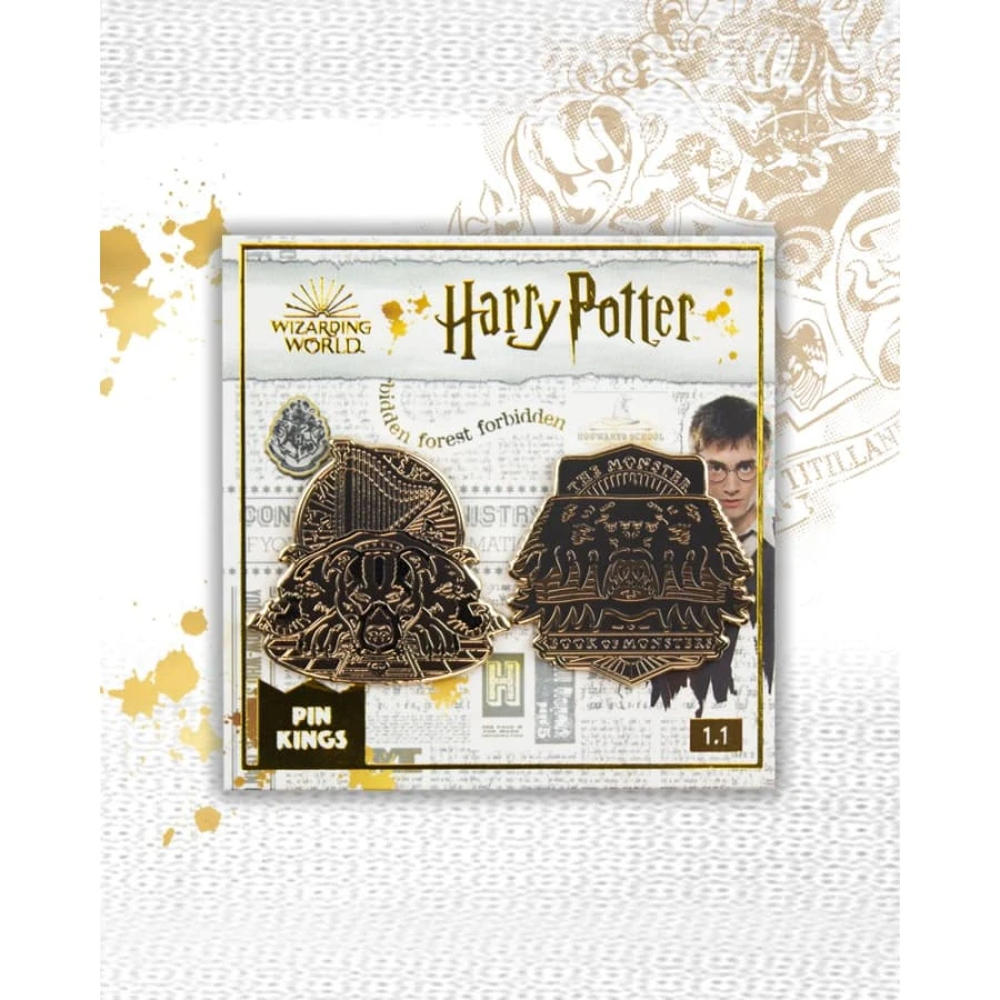 Accessories Pin Kings Harry Potter Enamel Pin Badge Set 1.1 - Book Of Monsters & Fluffy 3 Accessories Pin Kings Harry Potter Enamel Pin Badge Set 1.1 - Book Of Monsters & Fluffy