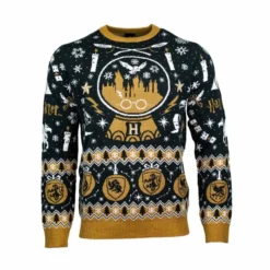 Harry Potter Christmas Jumper Official Harry Potter ‘Snow Globe Christmas’ Christmas Jumper / Ugly Sweater