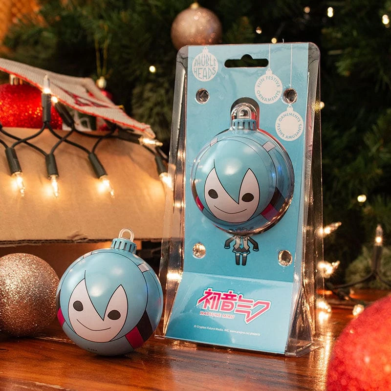 Anime Bauble Heads Hatsune Miku Christmas Decoration / Ornament 3 Anime Bauble Heads Hatsune Miku Christmas Decoration / Ornament