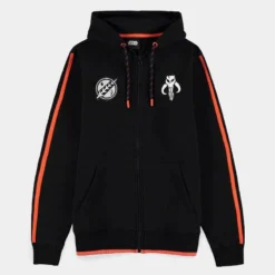 Official Star Wars Boba Fett Stripe Unisex Zipper Hoodies Apparel
