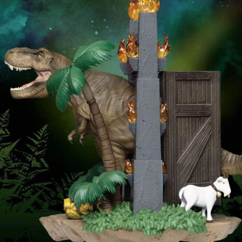 Official Jurassic Park D-Stage PVC Diorama Park Gate 15cm (6") 5 Official Jurassic Park D-Stage PVC Diorama Park Gate 15cm (6")