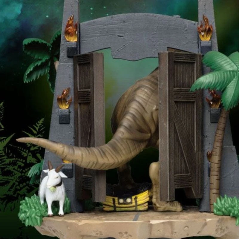 Official Jurassic Park D-Stage PVC Diorama Park Gate 15cm (6") 6 Official Jurassic Park D-Stage PVC Diorama Park Gate 15cm (6")
