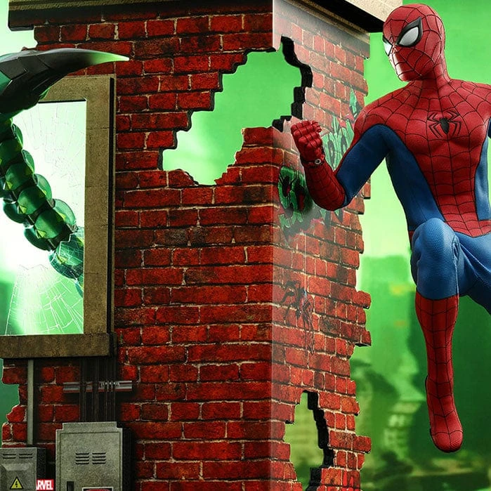 Official Hot Toys Marvel Spider-Man Classic Suit 1:6 Scale Figure Avengers 4 Official Hot Toys Marvel Spider-Man Classic Suit 1:6 Scale Figure Avengers