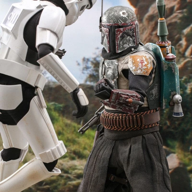 Official Hot Toys Star Wars The Mandalorian Boba Fett 1:6 Scale Figure 6 Official Hot Toys Star Wars The Mandalorian Boba Fett 1:6 Scale Figure