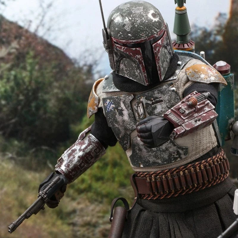 Official Hot Toys Star Wars The Mandalorian Boba Fett 1:6 Scale Figure 8 Official Hot Toys Star Wars The Mandalorian Boba Fett 1:6 Scale Figure
