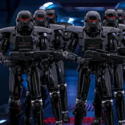 Official Hot Toys Star Wars The Mandalorian Dark Trooper 1:6 Scale Figure 16 Official Hot Toys Star Wars The Mandalorian Dark Trooper 1:6 Scale Figure
