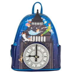 LoungeFly Disney Peter Pan Glow Clock Mini Backpack Bags