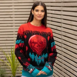 IT Official Pennywise Jumper / Ugly Sweater Horror 13 IT Official Pennywise Jumper / Ugly Sweater Horror