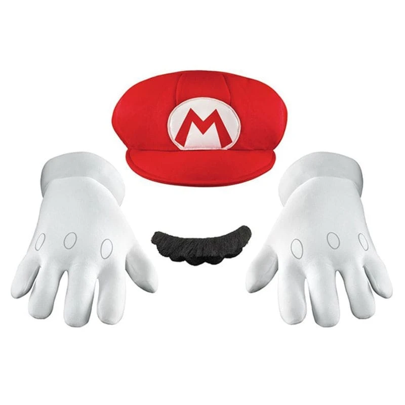 Super Mario Official Mario Child Accessory Kit Nintendo 3 Super Mario Official Mario Child Accessory Kit Nintendo