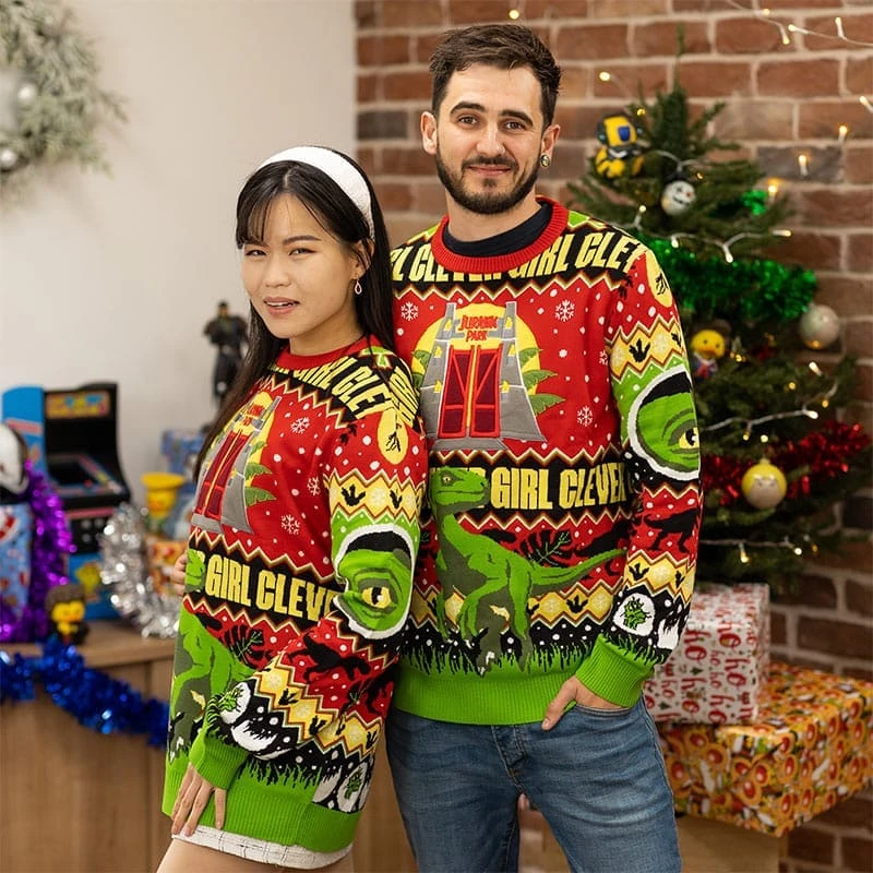 Official Jurassic Park Christmas Jumper / Ugly Sweater 4 Official Jurassic Park Christmas Jumper / Ugly Sweater