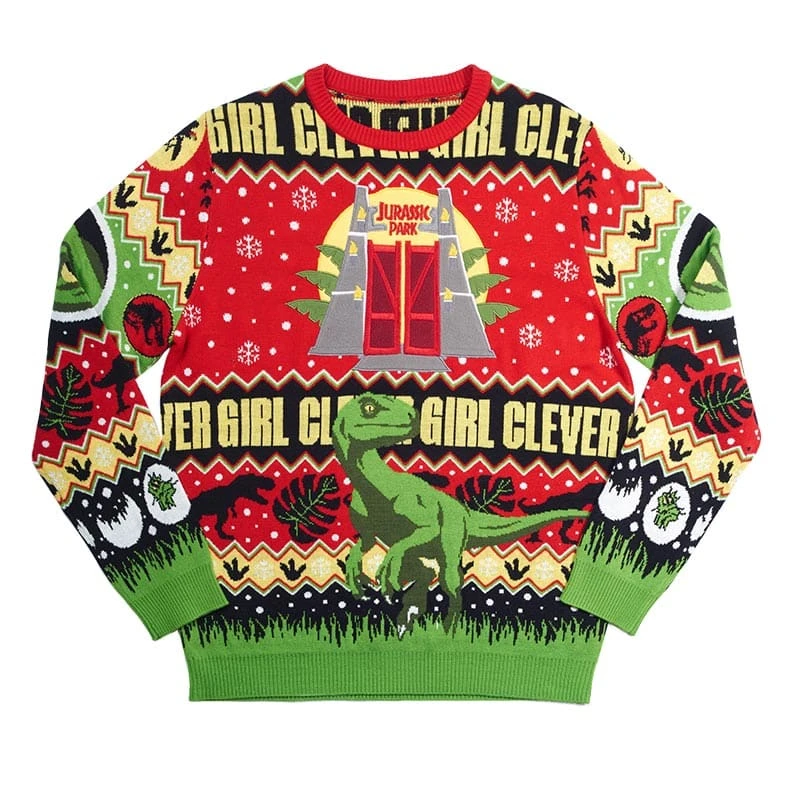 Official Jurassic Park Christmas Jumper / Ugly Sweater 3 Official Jurassic Park Christmas Jumper / Ugly Sweater