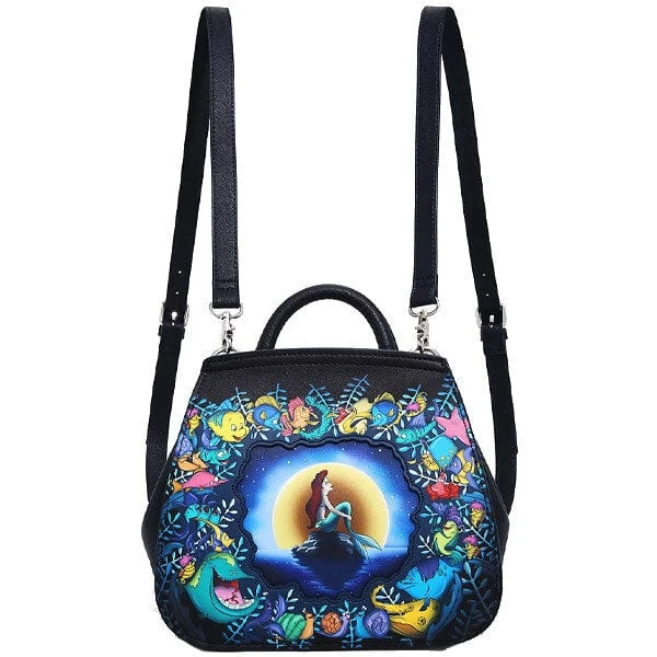 Loungefly The Little Mermaid Convertible Backpack Bags 3 Loungefly The Little Mermaid Convertible Backpack Bags
