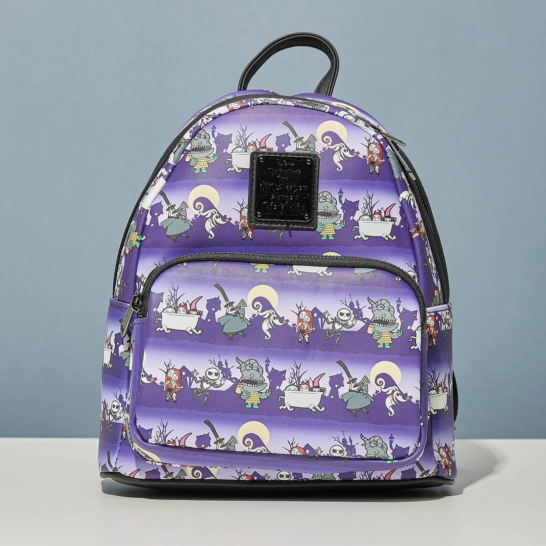 Nightmare Before Christmas LoungeFly Disney Nbc Halloween Line Mini Backpack Bags 3 Nightmare Before Christmas LoungeFly Disney Nbc Halloween Line Mini Backpack Bags