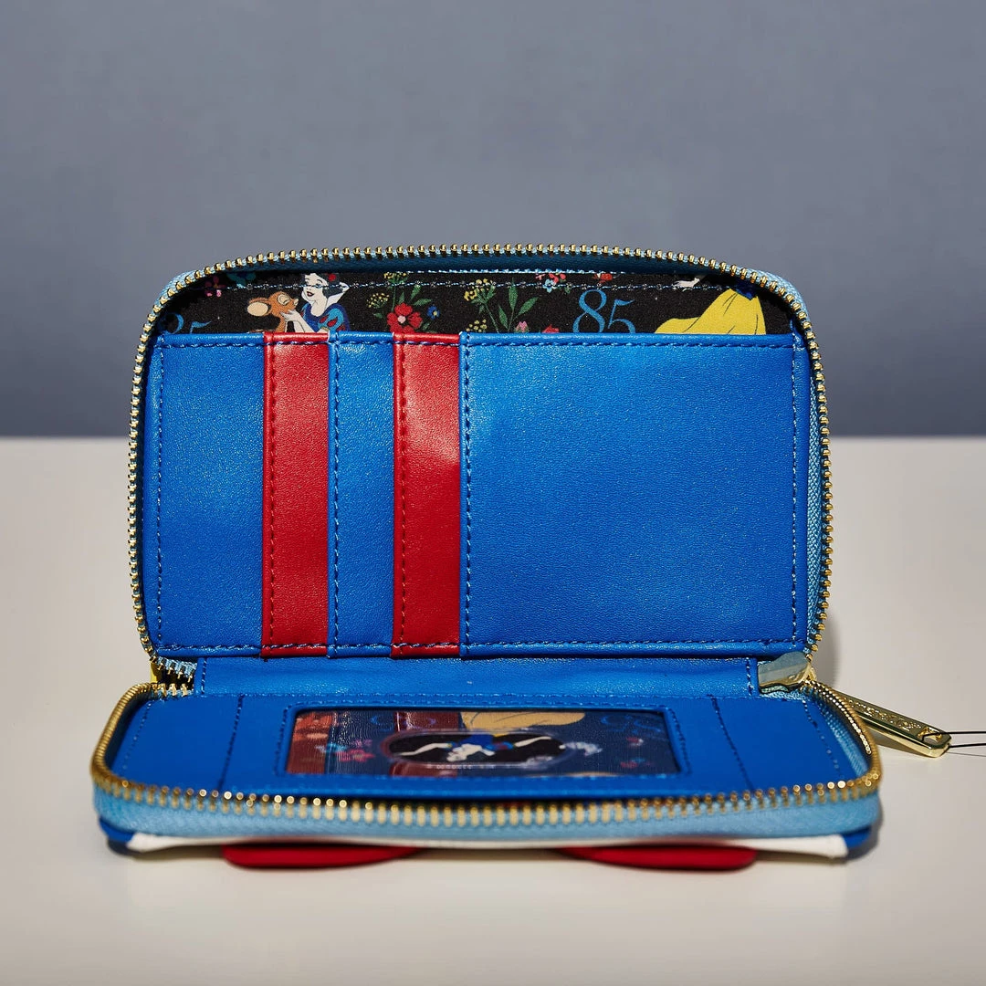 LoungeFly Disney Snow White Cosplay Bow Zip Around Wallet 6 LoungeFly Disney Snow White Cosplay Bow Zip Around Wallet