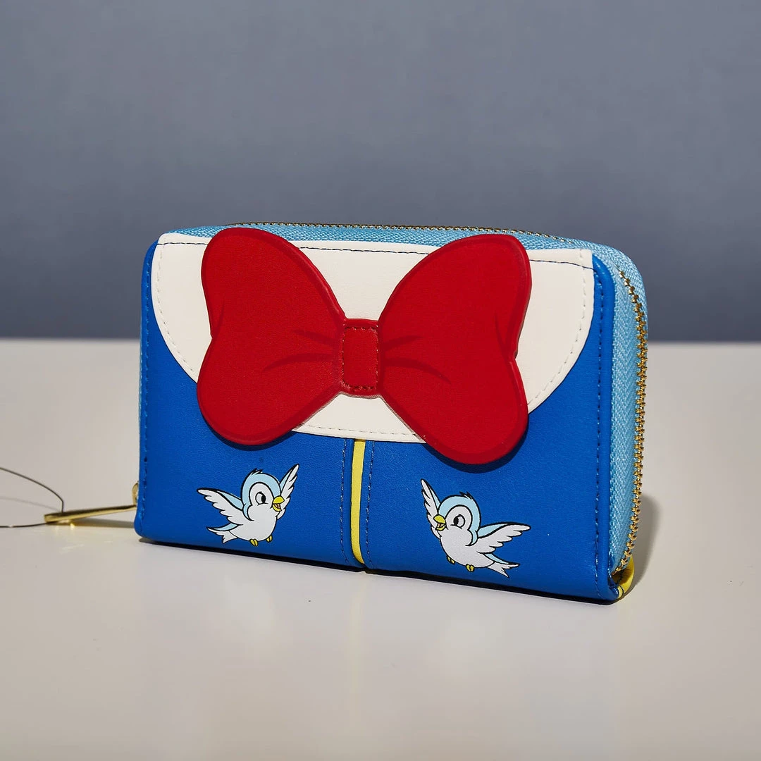 LoungeFly Disney Snow White Cosplay Bow Zip Around Wallet 7 LoungeFly Disney Snow White Cosplay Bow Zip Around Wallet