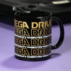 Official Mega Drive 'Logo' Black Ceramic Mug SEGA