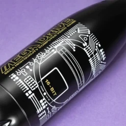 Official Mega Drive 'Technical Spec' Black Bowling Pin Style Water Bottle